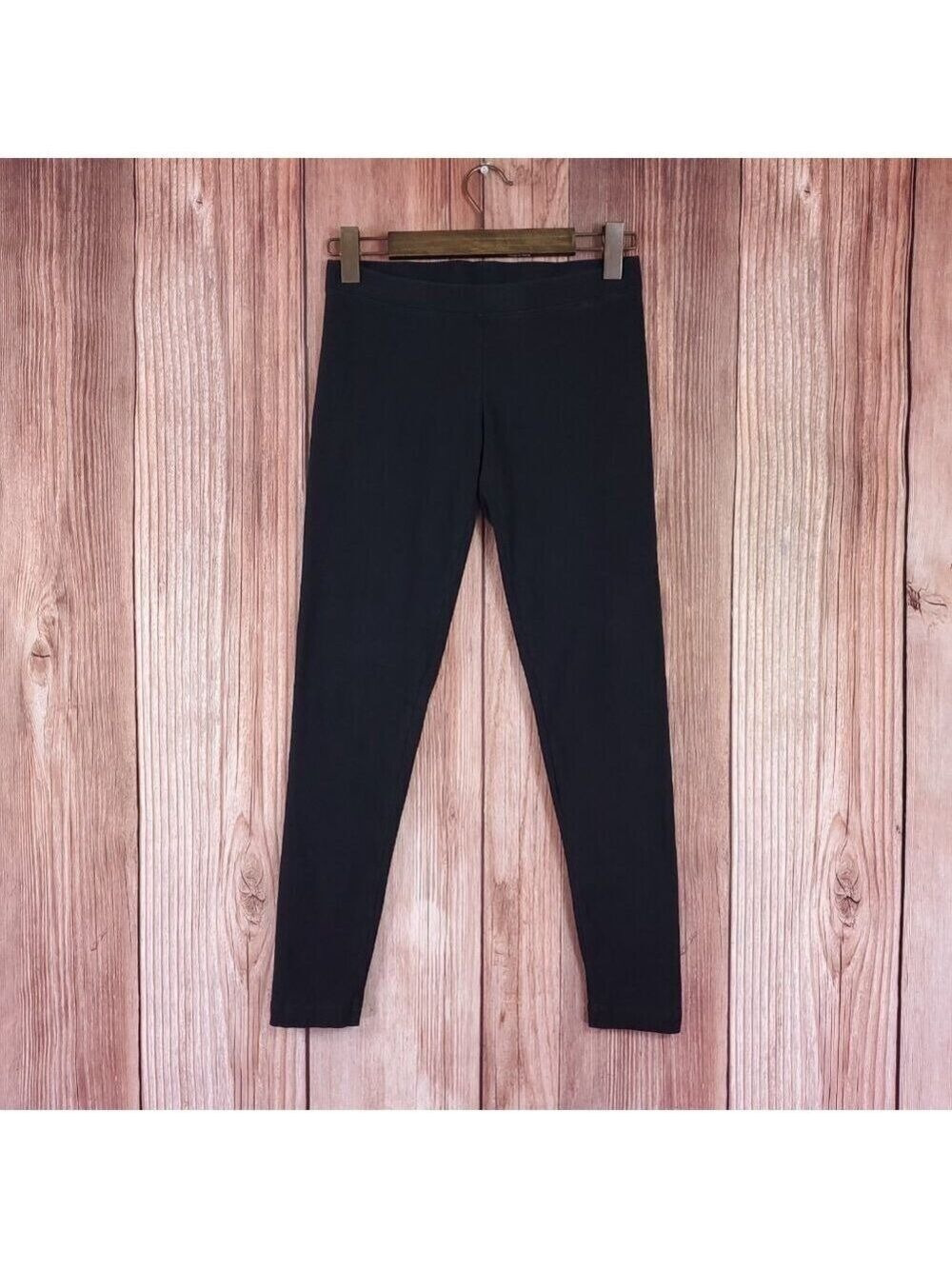 James Perse Womens Size 2 Stretch Jersey Long Leggings Black WHB1360